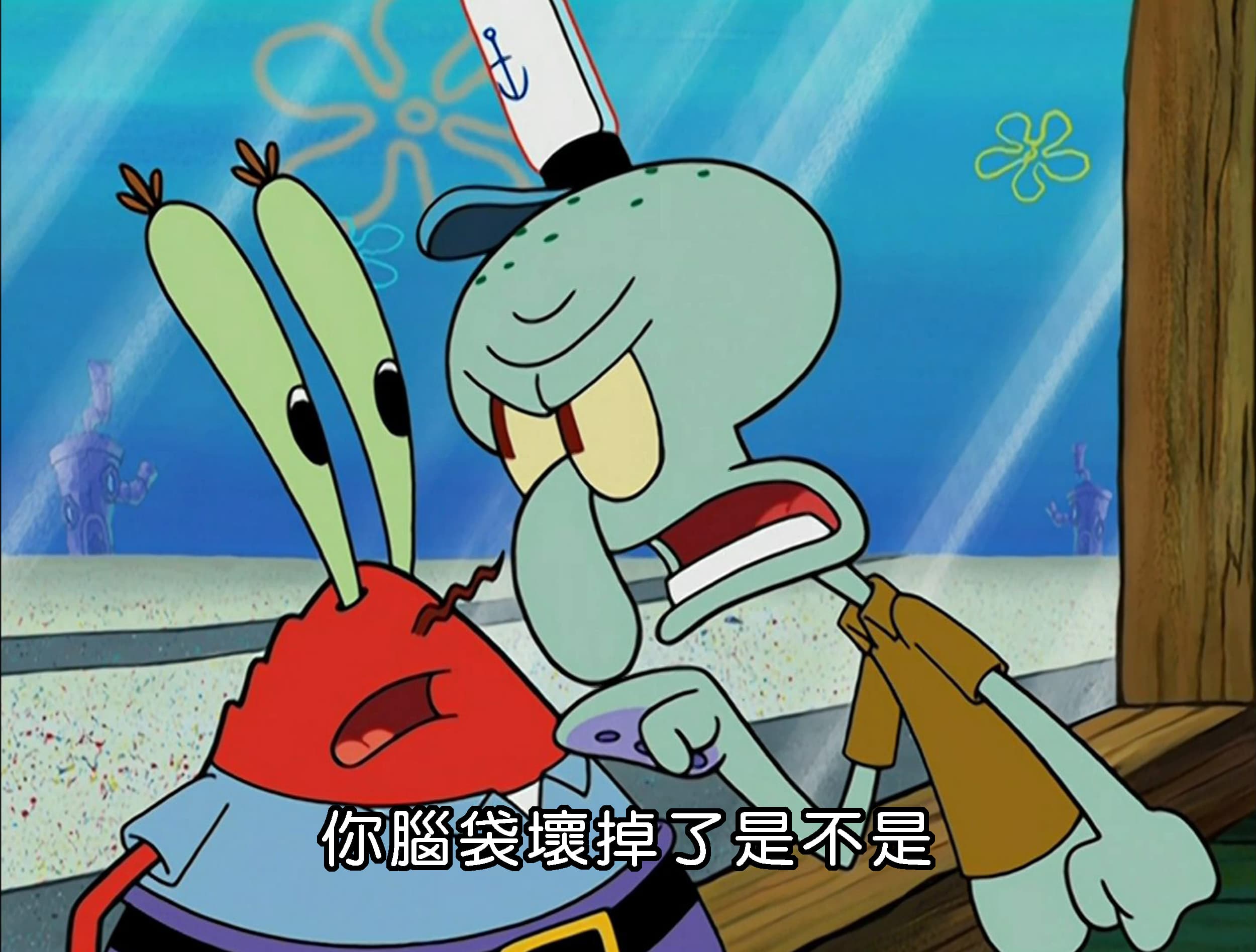 你腦袋壞掉了是不是