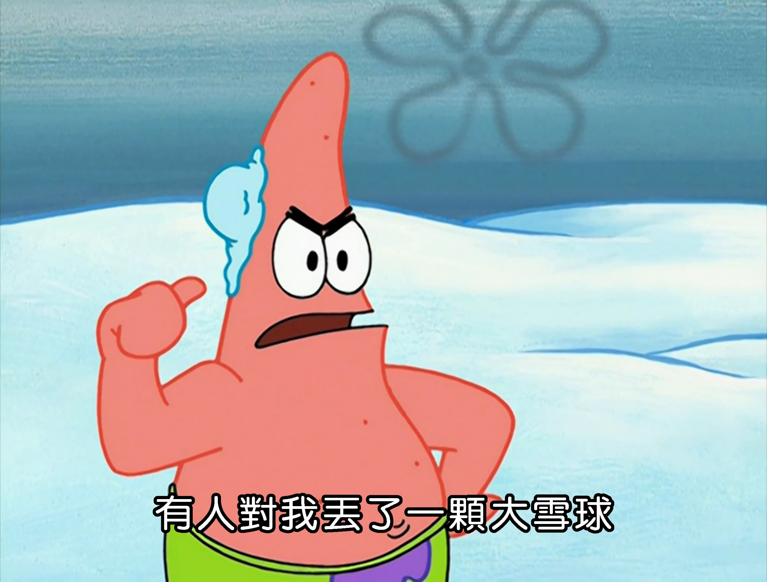 有人對我丟了一顆大雪球