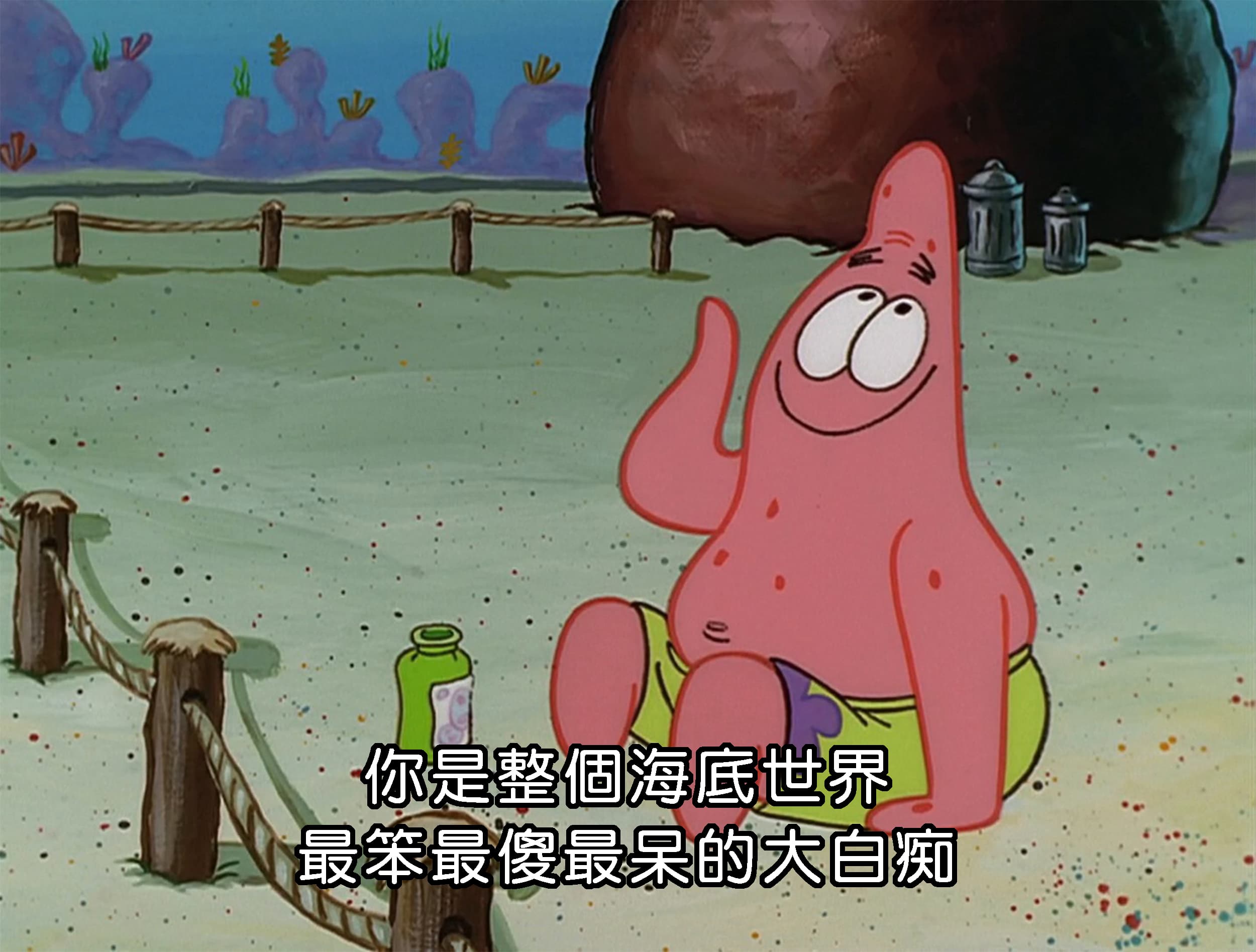 你是整個海底世界 最笨最傻最呆的大白痴