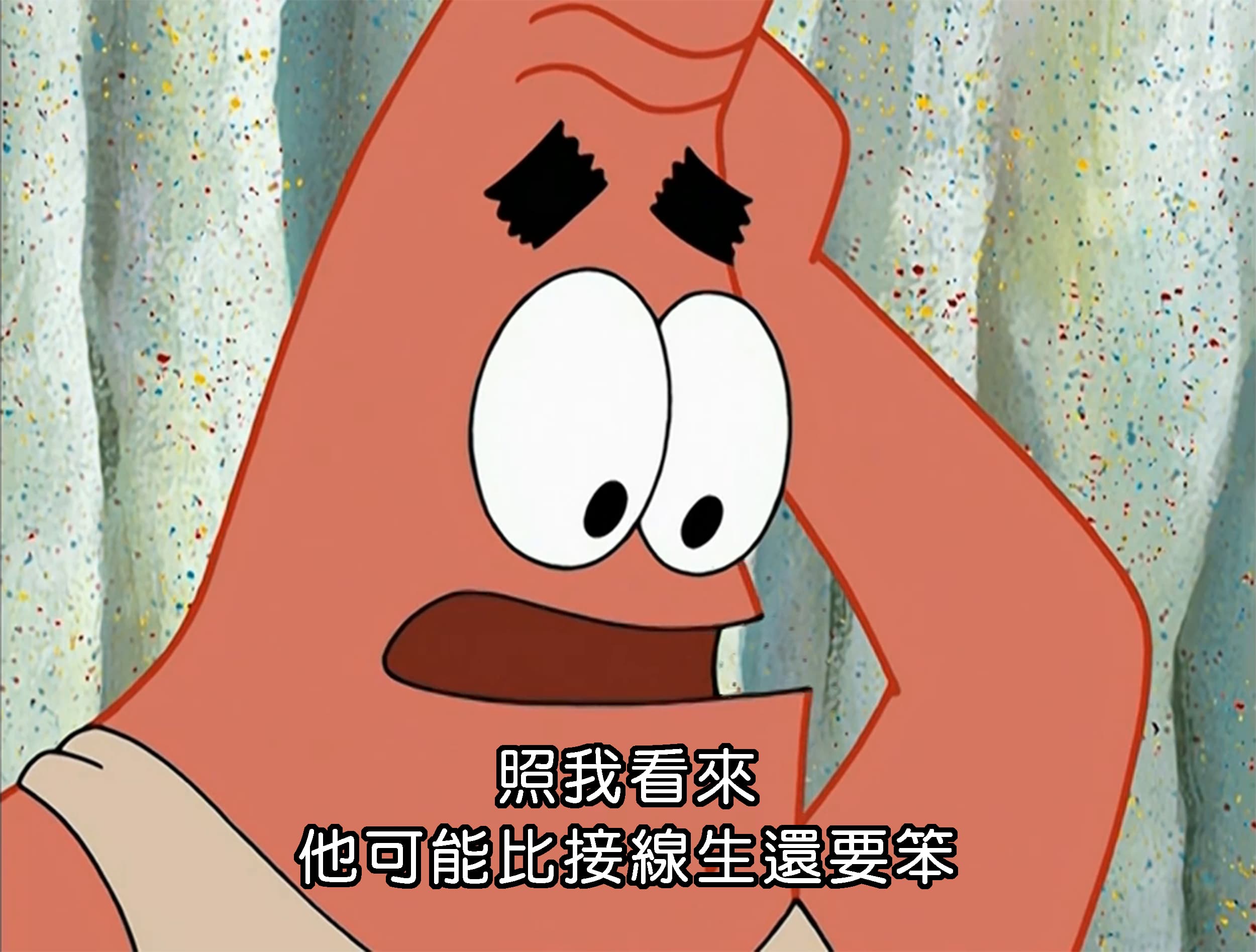 照我看來 他可能比接線生還要笨