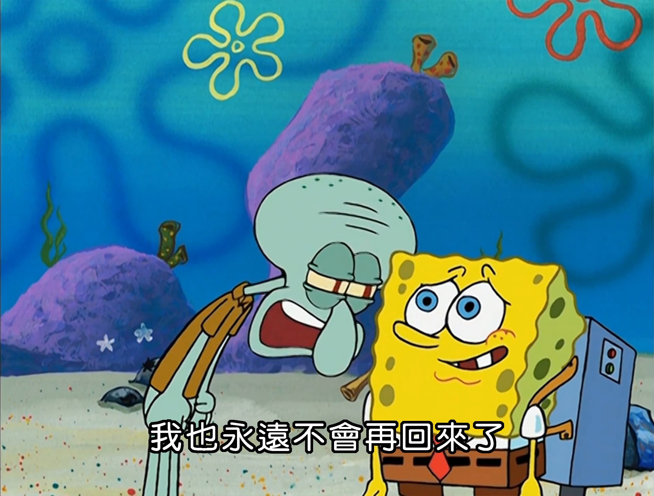 我也永遠不會再回來了