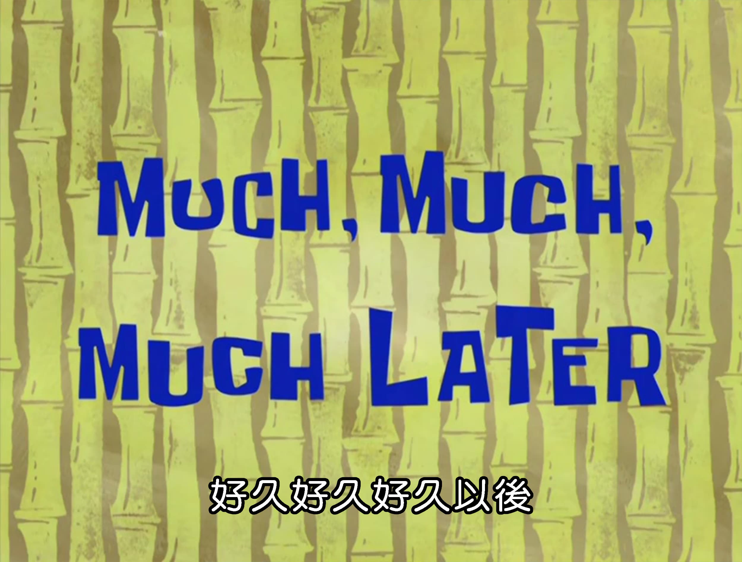 好久好久好久以後