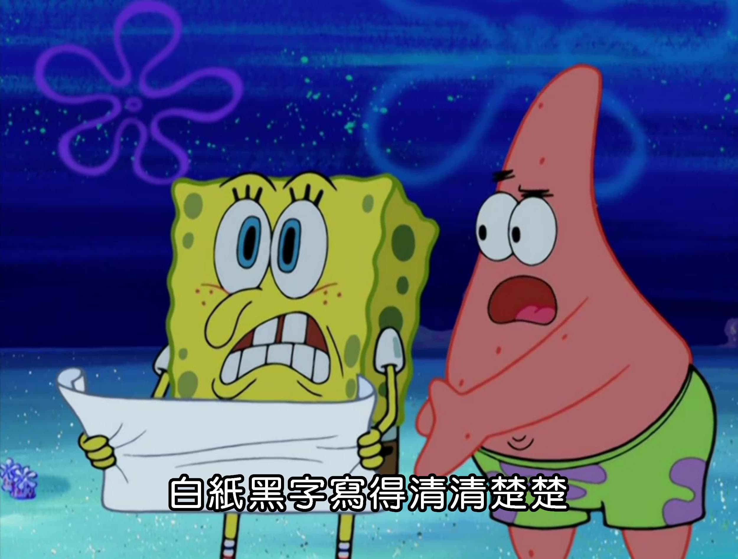 白紙黑字寫得清清楚楚